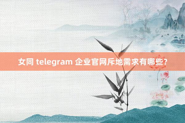 女同 telegram 企业官网斥地需求有哪些？