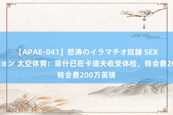 【APAE-041】怒涛のイラマチオ奴隷 SEXコレクション 太空体育：菲什已在卡迪夫收受体检，转会费200万英镑