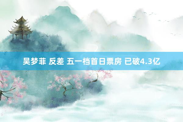 吴梦菲 反差 五一档首日票房 已破4.3亿